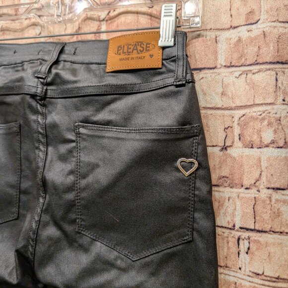 PLEASE Made In Italy European Style 100% Polyurethane Jeans Size X Small - Picture 14 of 15